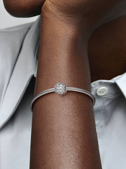 Sparkling Pavé Round Charm