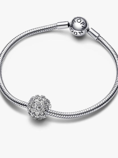 Sparkling Pavé Round Charm