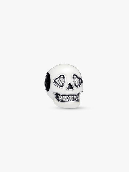 Glow-in-the-dark Sparkling Skull Charm