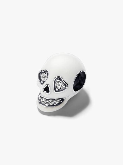 Glow-in-the-dark Sparkling Skull Charm