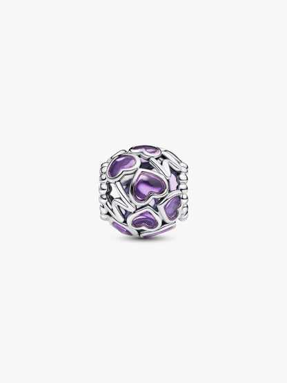 Openwork Hearts Mom Charm