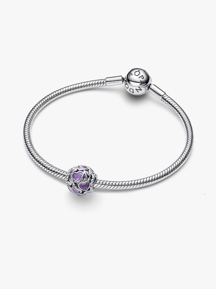 Openwork Hearts Mom Charm