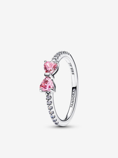 Sparkling Bow Ring Set