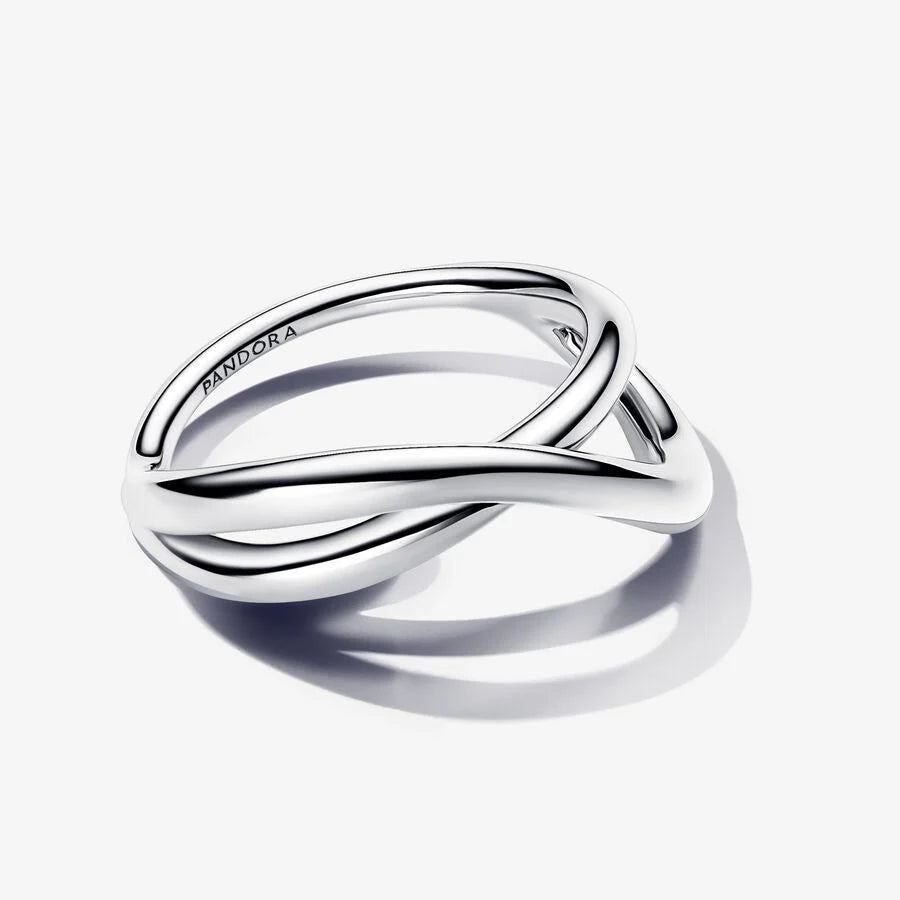 Organically Shaped Infinity Ring