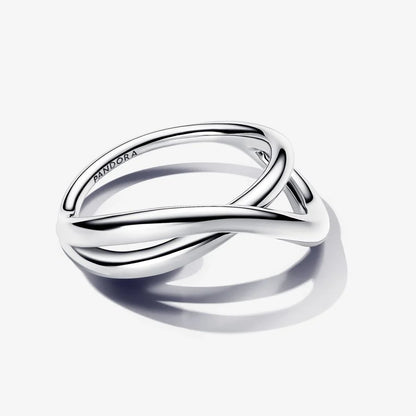 Organically Shaped Infinity Ring