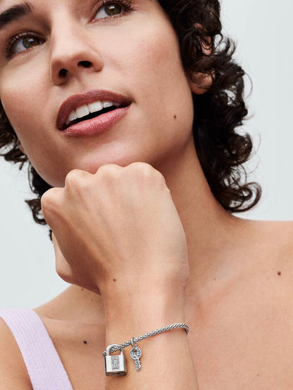 Padlock and Key Dangle Charm