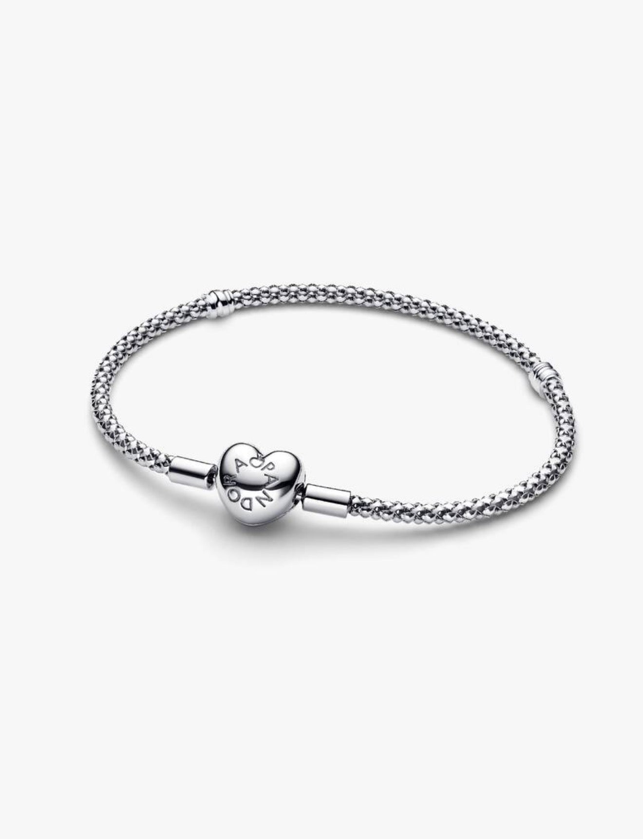 Heart Clasp Studded Chain Bracelet