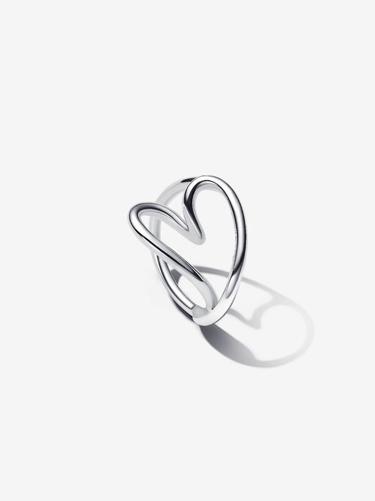 Organically Shaped Heart Ring
Sterling silver