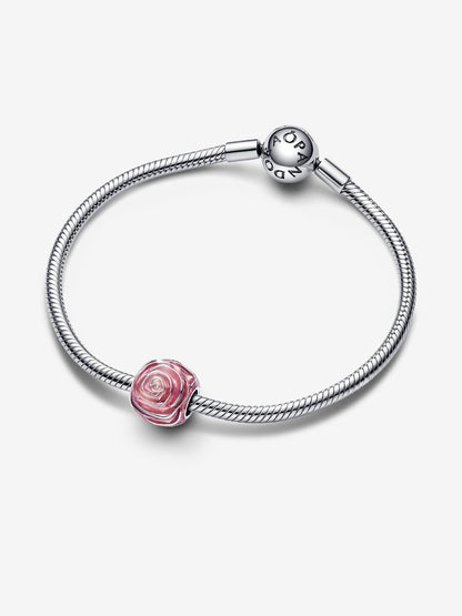 Pink Rose in Bloom Charm