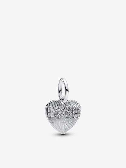 BE LOVE Engravable Love Heart Charm Bracelet Set