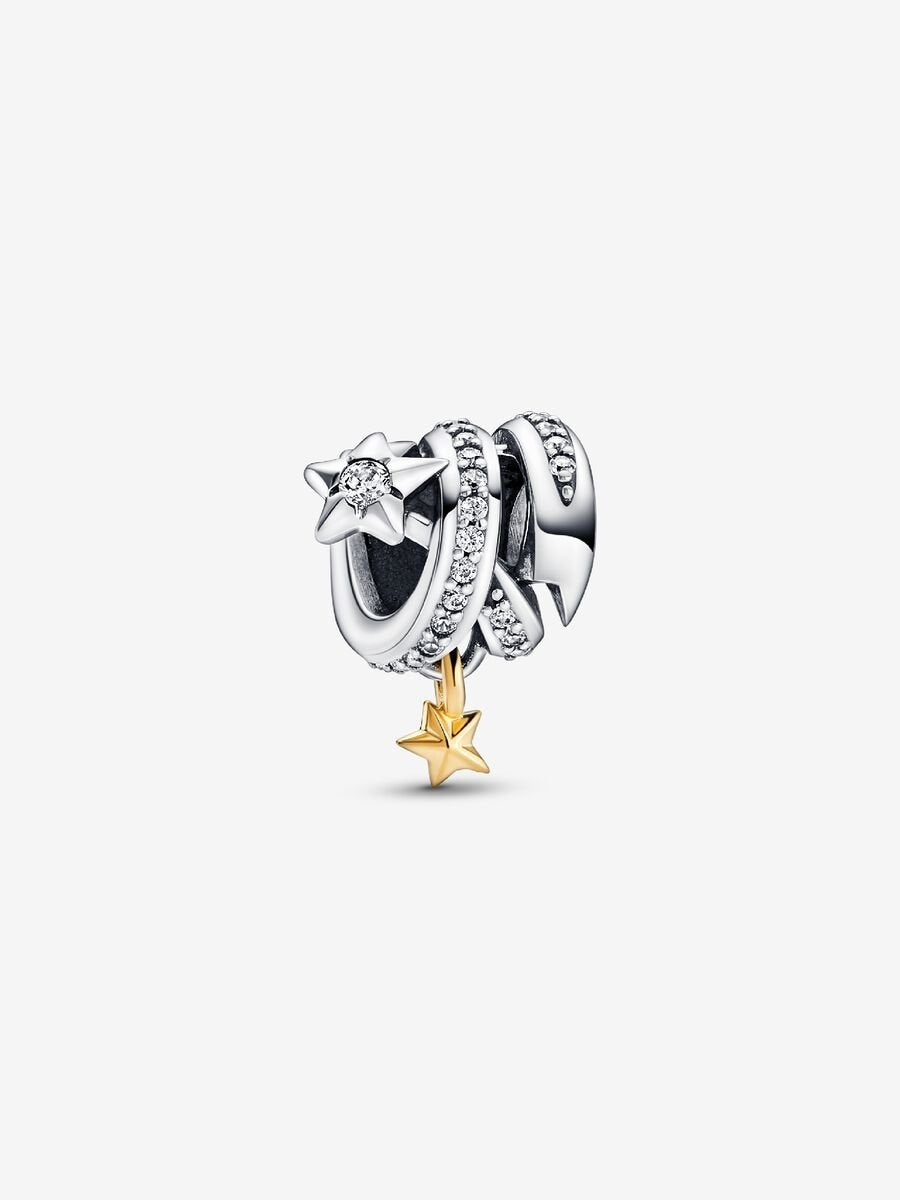 Shooting Star Spiral Charm