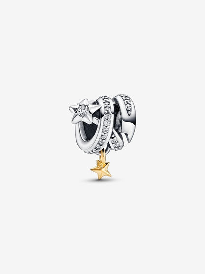 Shooting Star Spiral Charm