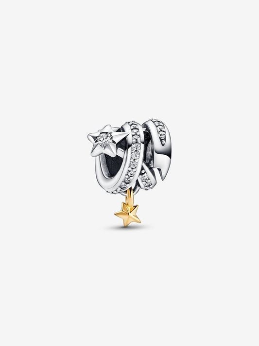 Shooting Star Spiral Charm