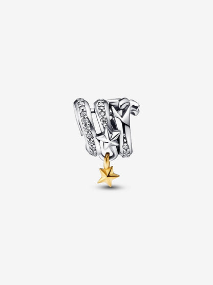 Shooting Star Spiral Charm