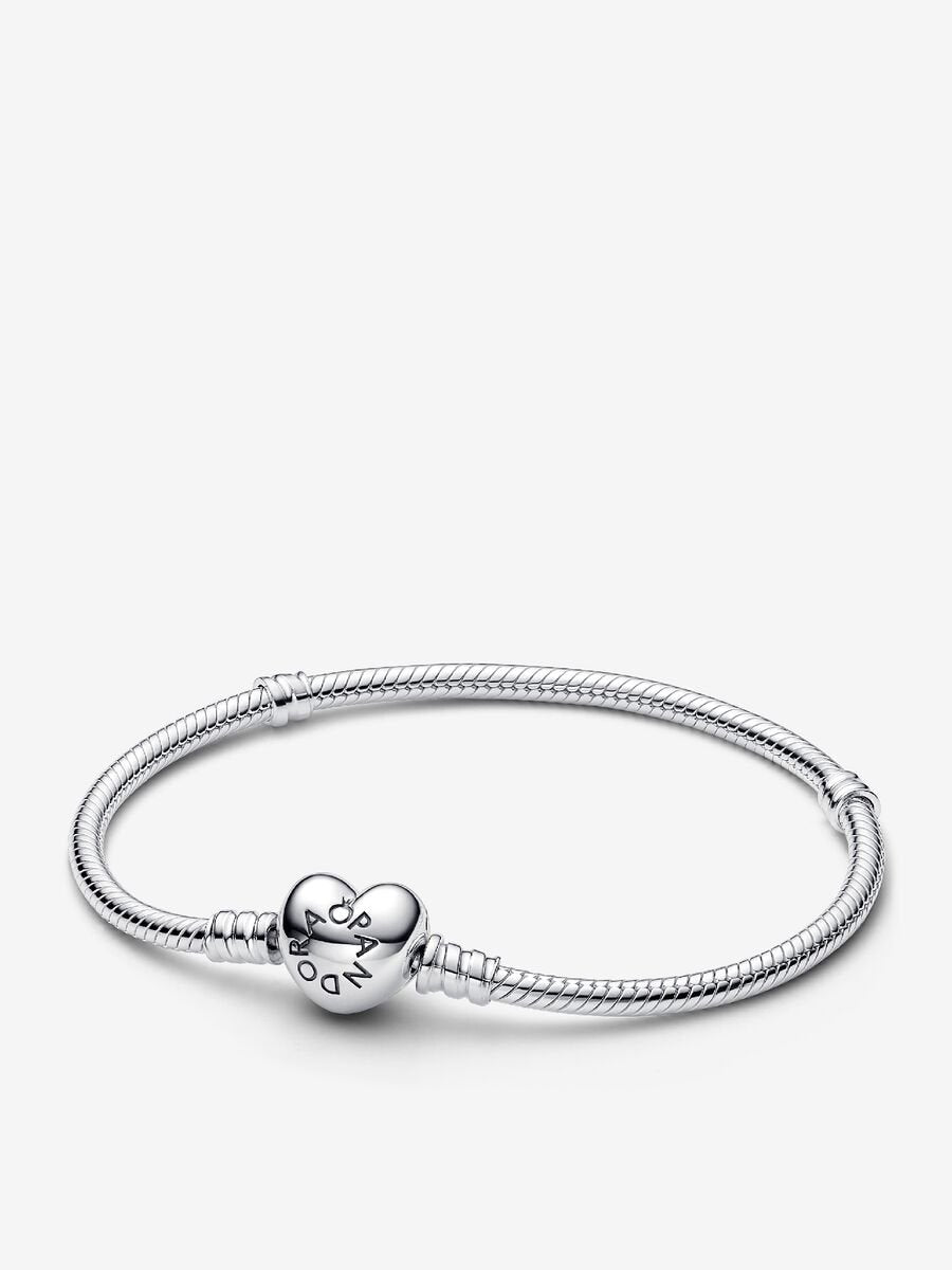 Engravable Heart Charm Bracelet Set
