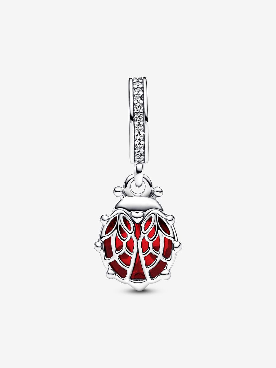 Red Ladybird Dangle Charm
Sterling silver