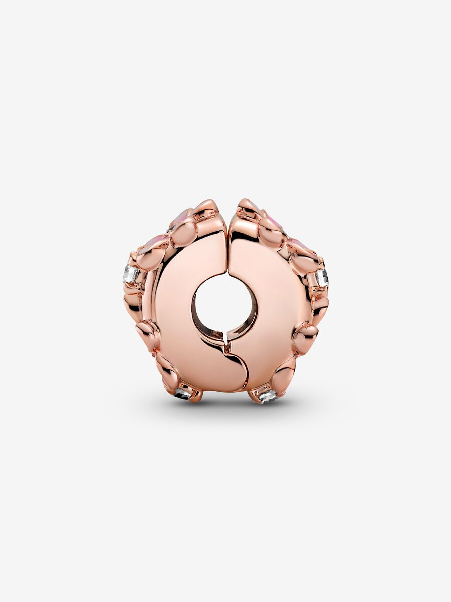 Pink Daisy Spacer Clip Charm
14k rose gold plating