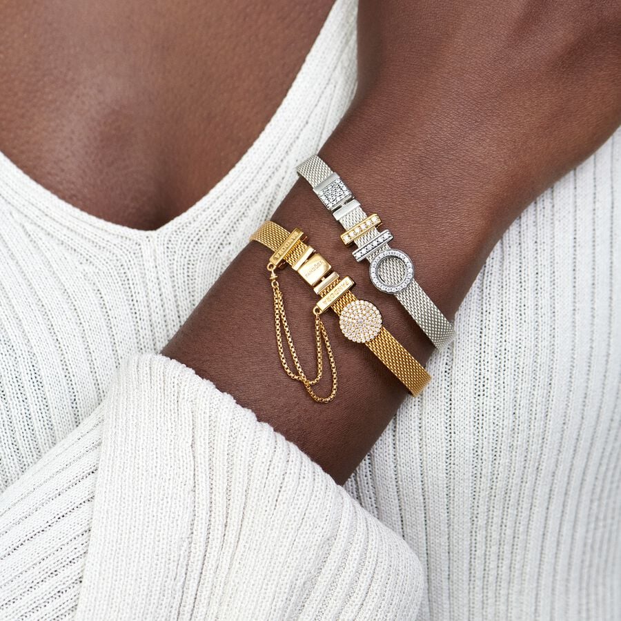 PANDORA Reflexions bracelet in 14k gold-plated