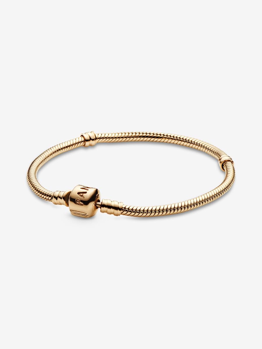 Pandora Moments 14K Gold Snake Chain Bracelet