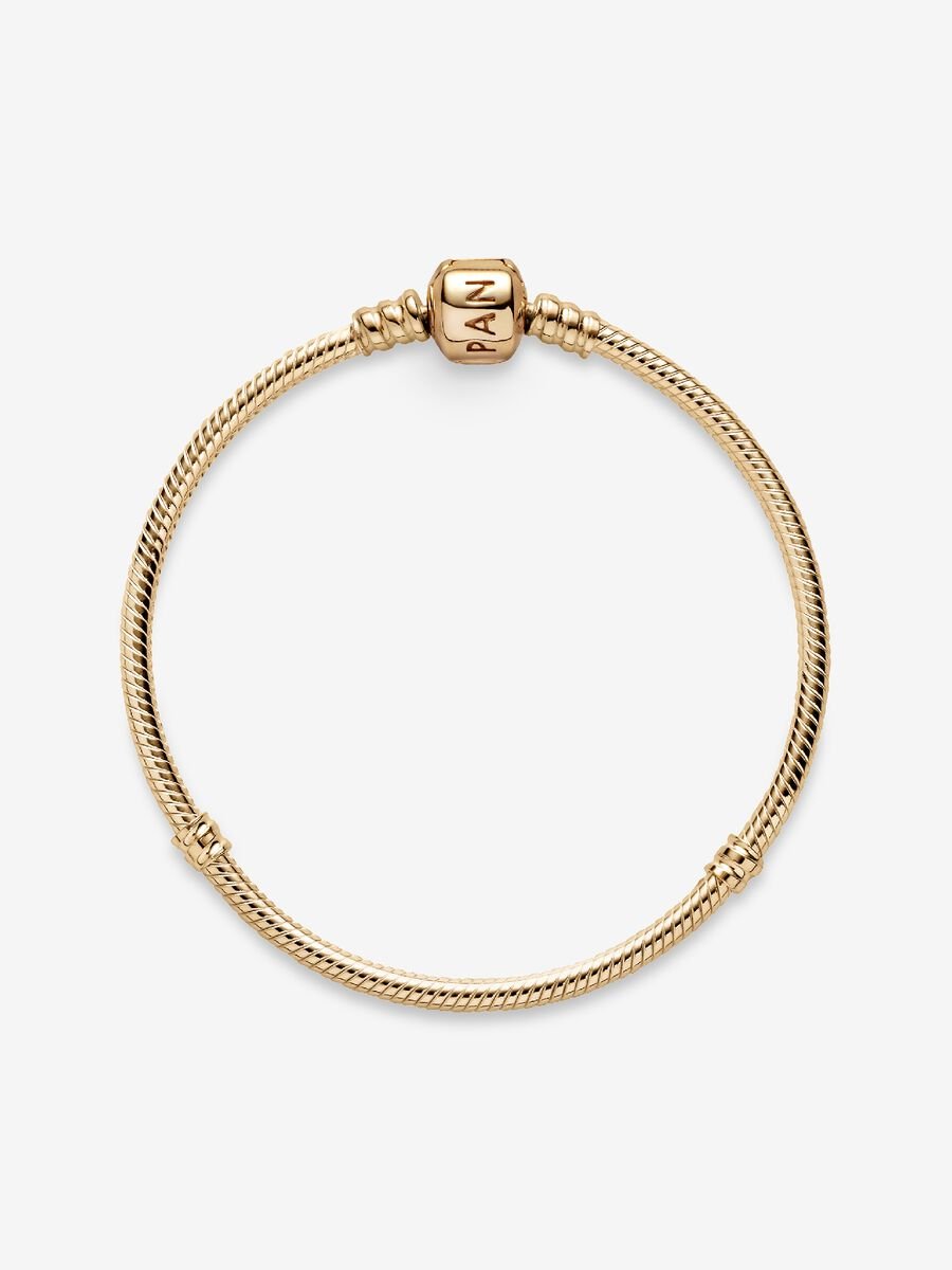 Pandora Moments 14K Gold Snake Chain Bracelet