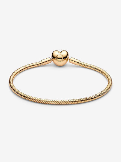 Pandora Moments Heart Clasp Snake Chain Bracelet