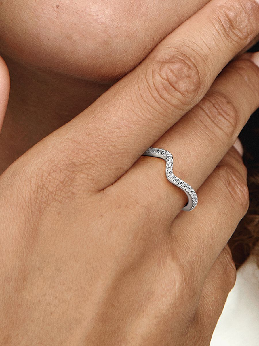 Sparkling Wave Ring