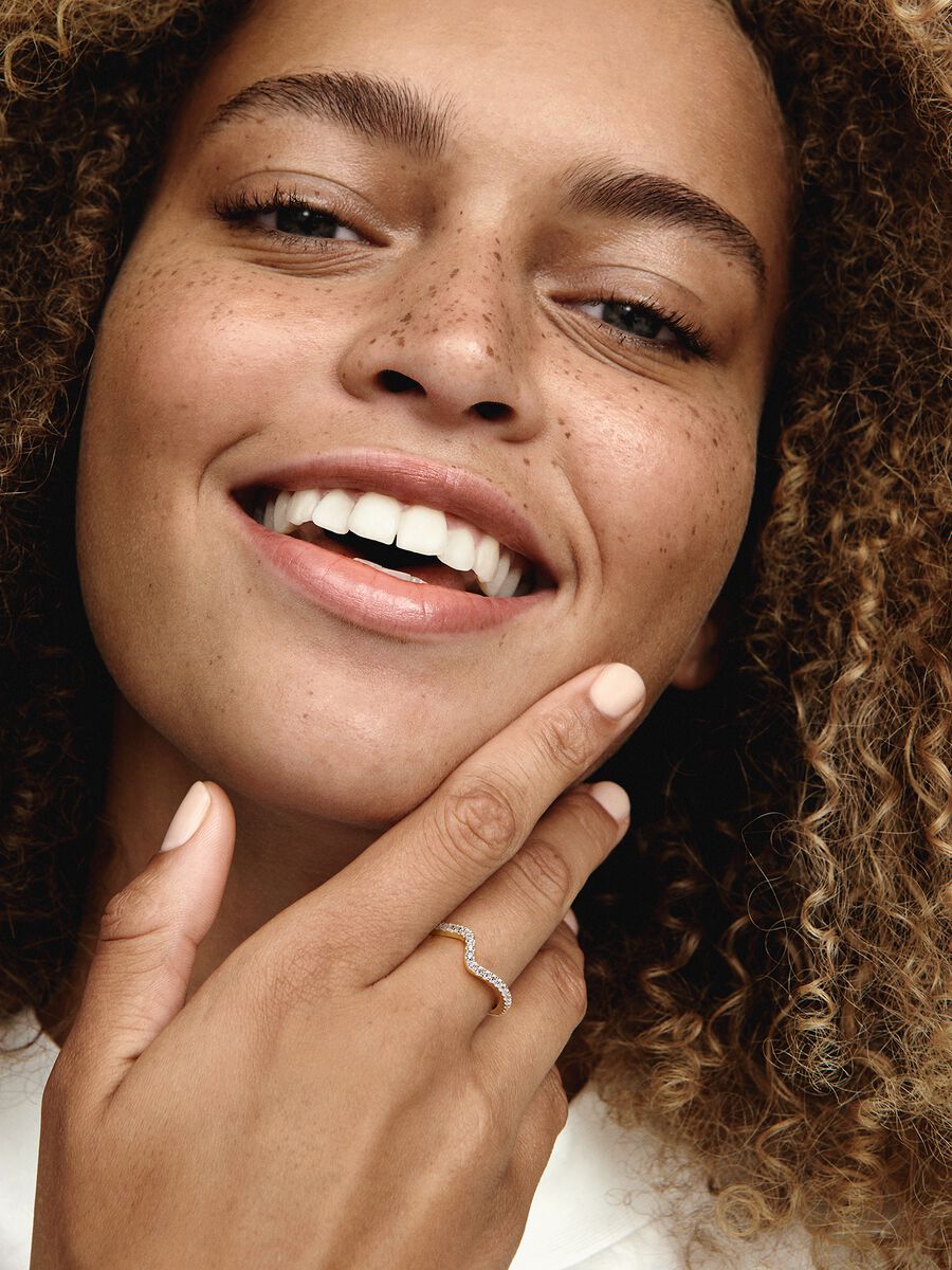 Sparkling Wave Ring