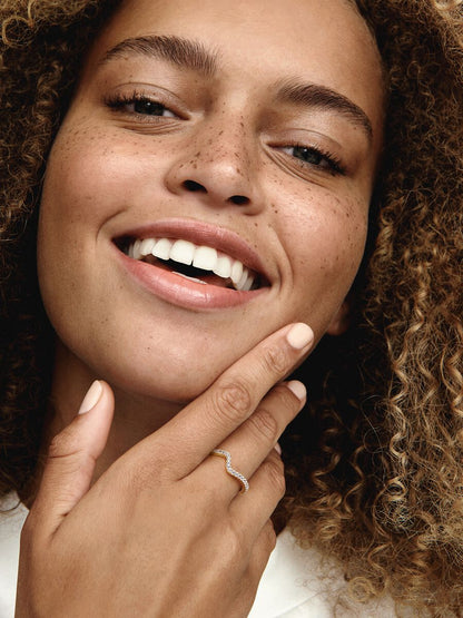 Sparkling Wave Ring