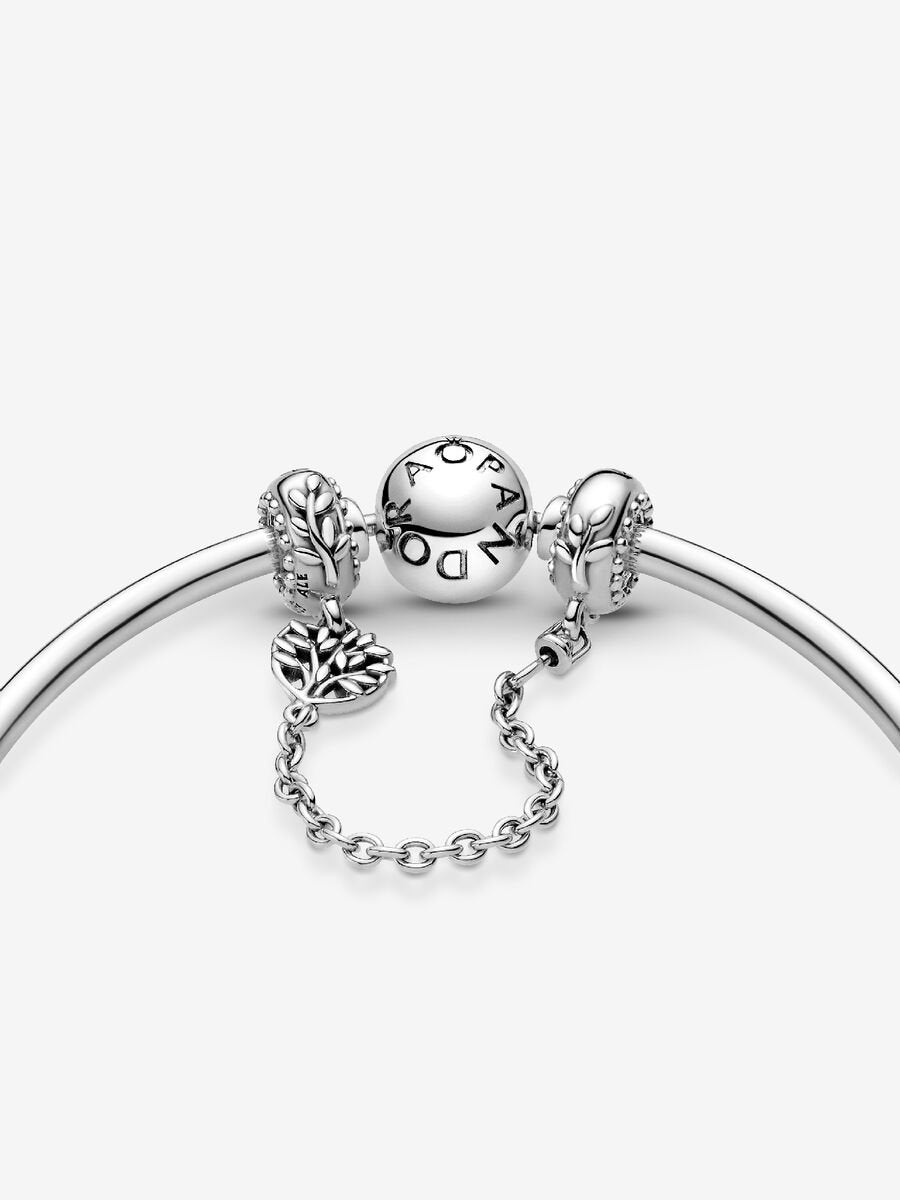 Heart Family Tree Safety Chain Charm