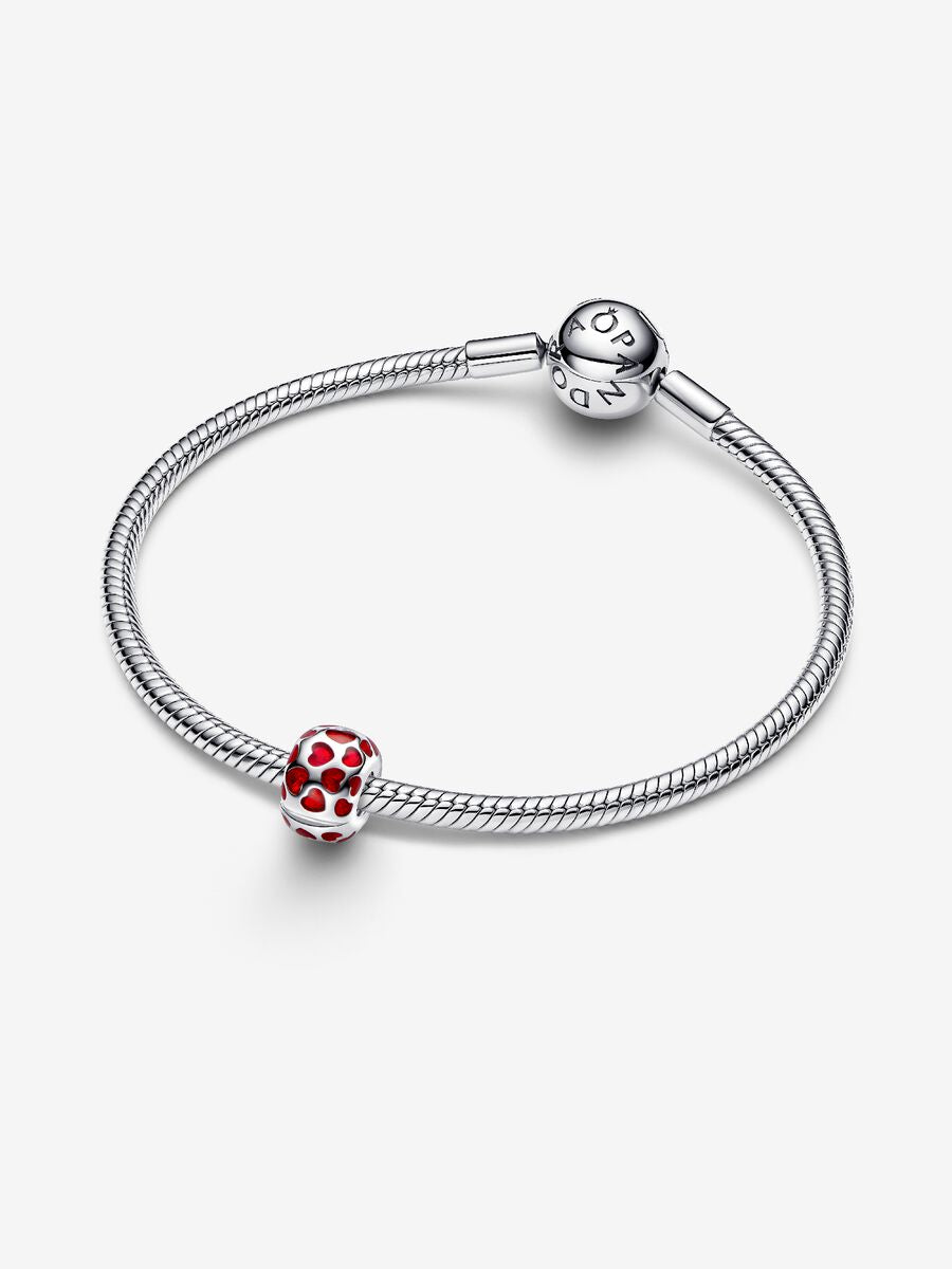 Hearts Round Clip Charm