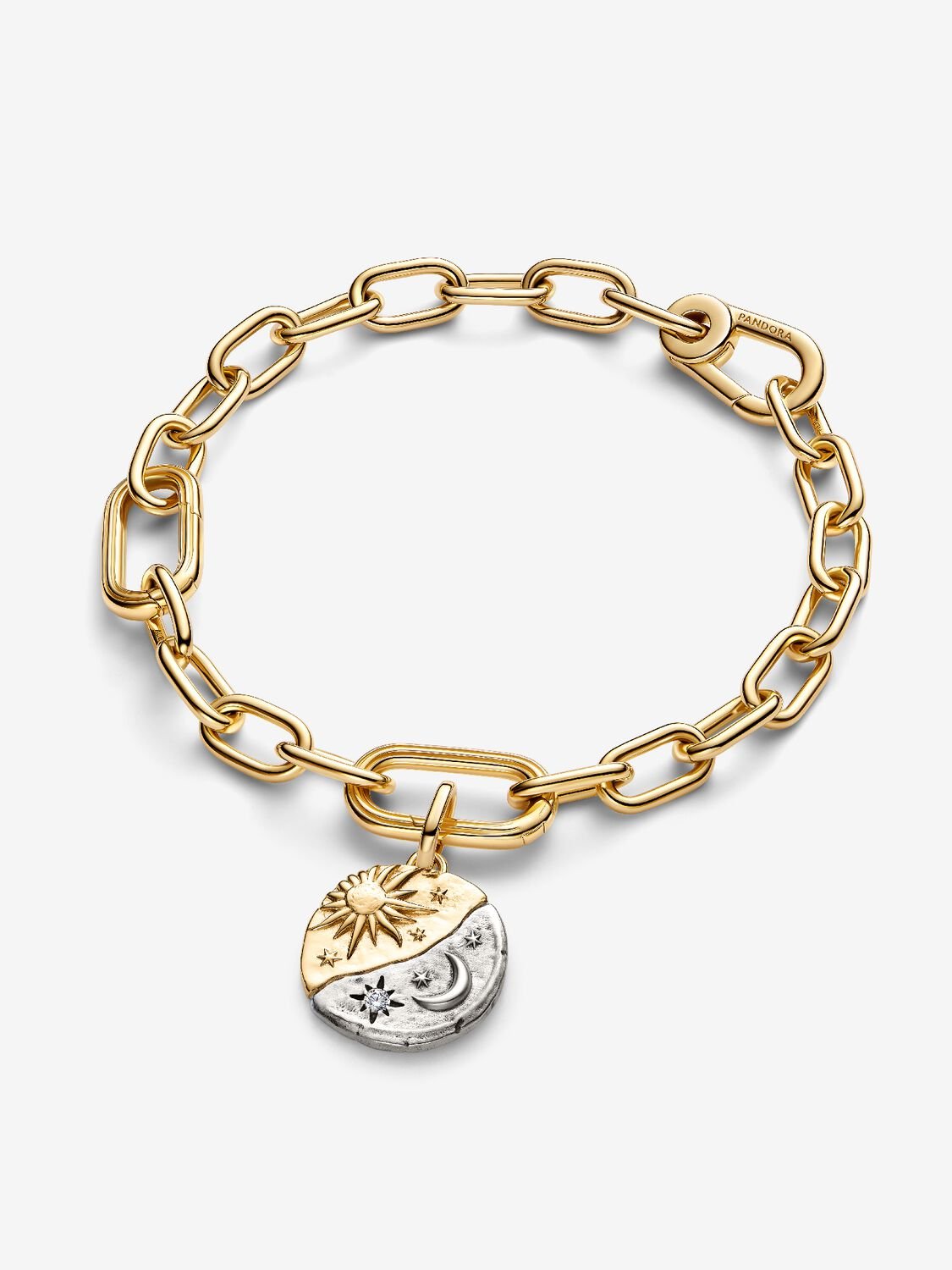 NEW | Sun and Moon Medallion Charm
Sterling silver, 14k gold plating