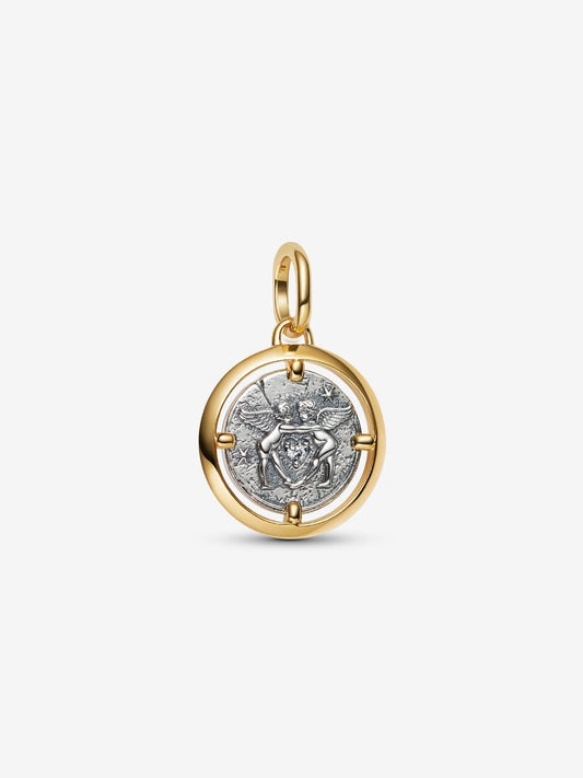 NEW | Cupids Medallion Charm
Sterling silver, 14k gold plating