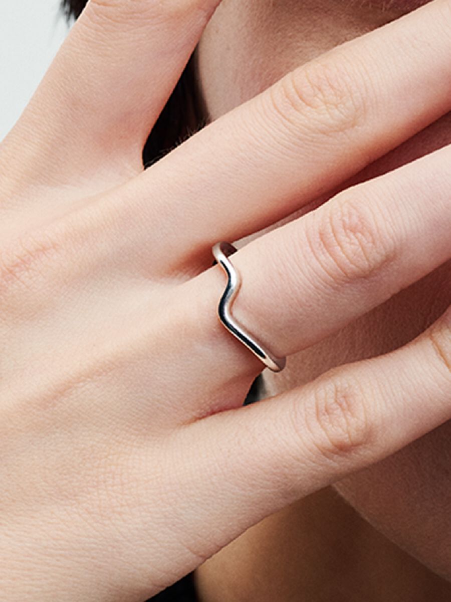 Polished Wave Ring