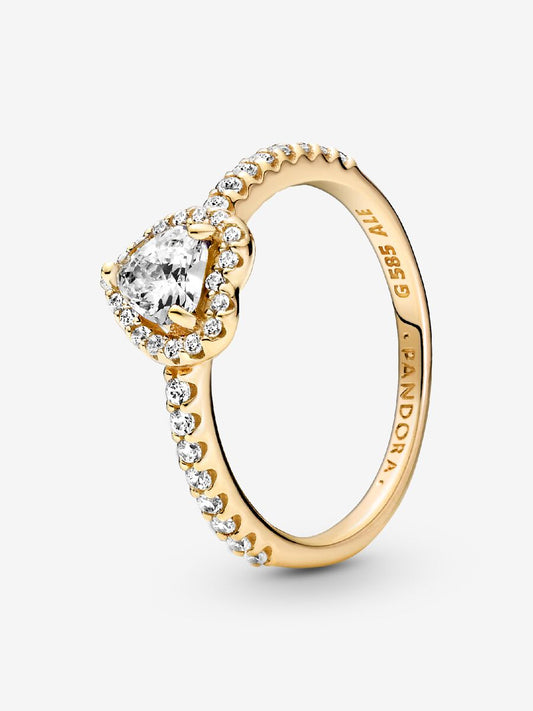 Elevated Heart Ring