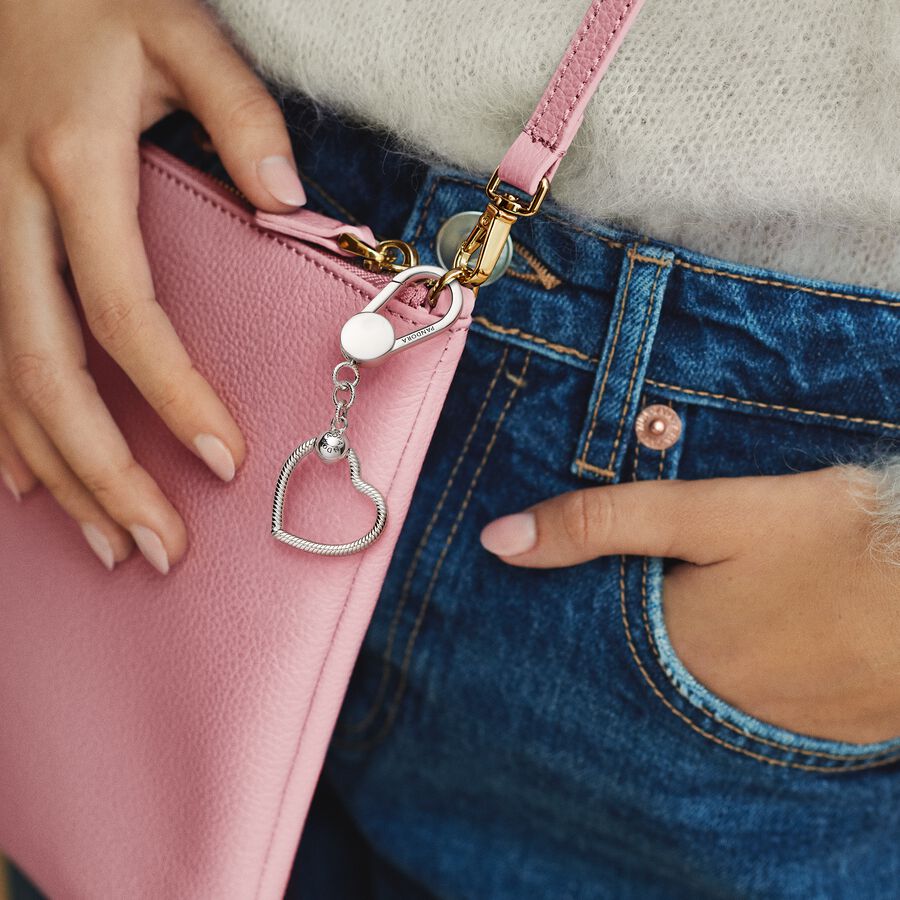 Pandora Moments Small Heart Bag Charm Holder