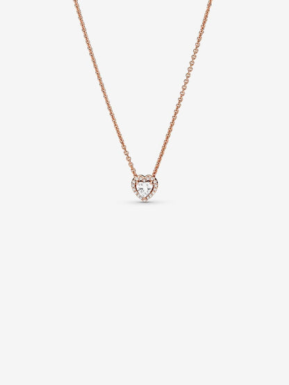 Sparkling Heart Collier Necklace
14k rose gold plating