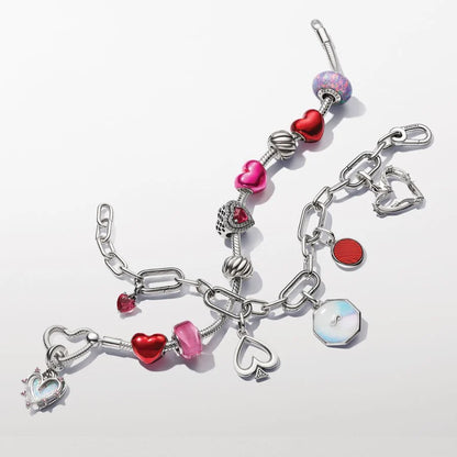 Friendship Opalescent Double Dangle Charm