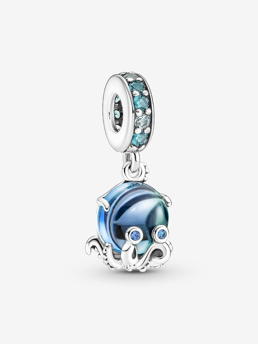 Murano Glass Cute Octopus Dangle Charm
Sterling silver