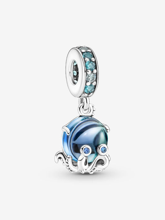 Murano Glass Cute Octopus Dangle Charm
Sterling silver