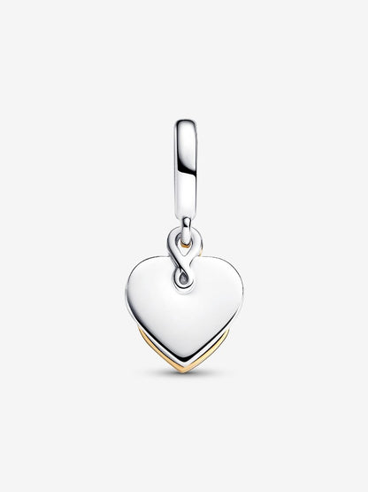 Lab-grown Diamond Engravable Mum Double Dangle Charm