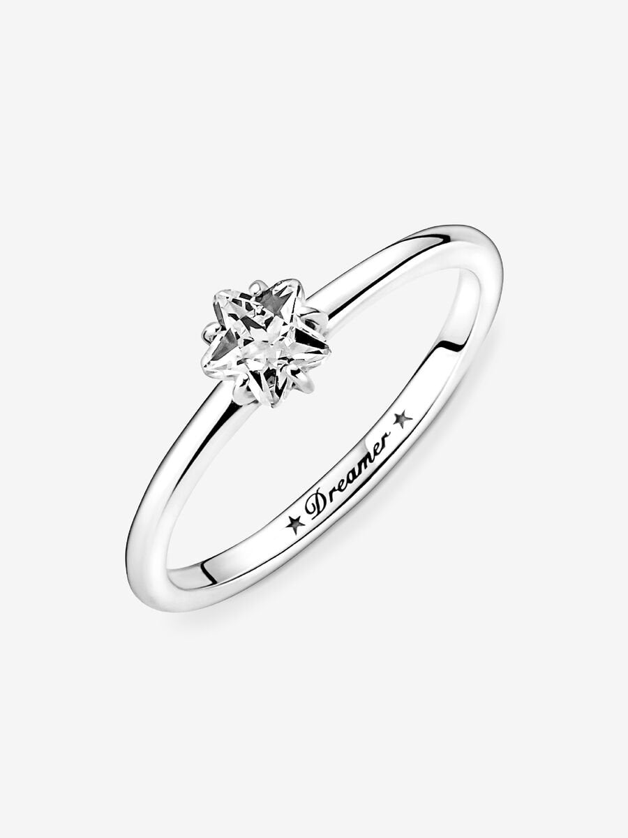 Celestial Sparkling Star Solitaire Ring