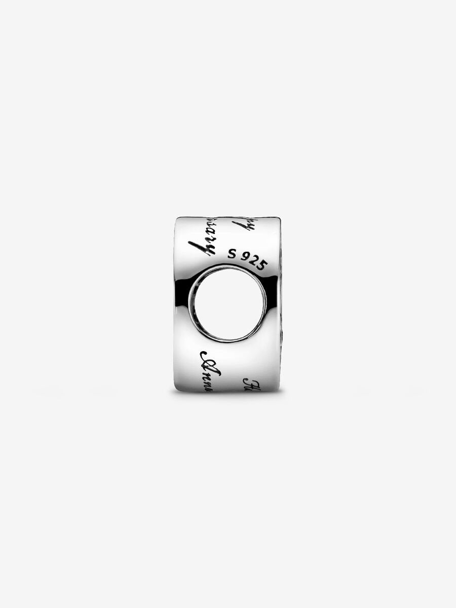 Pavé & Heart Anniversary Charm