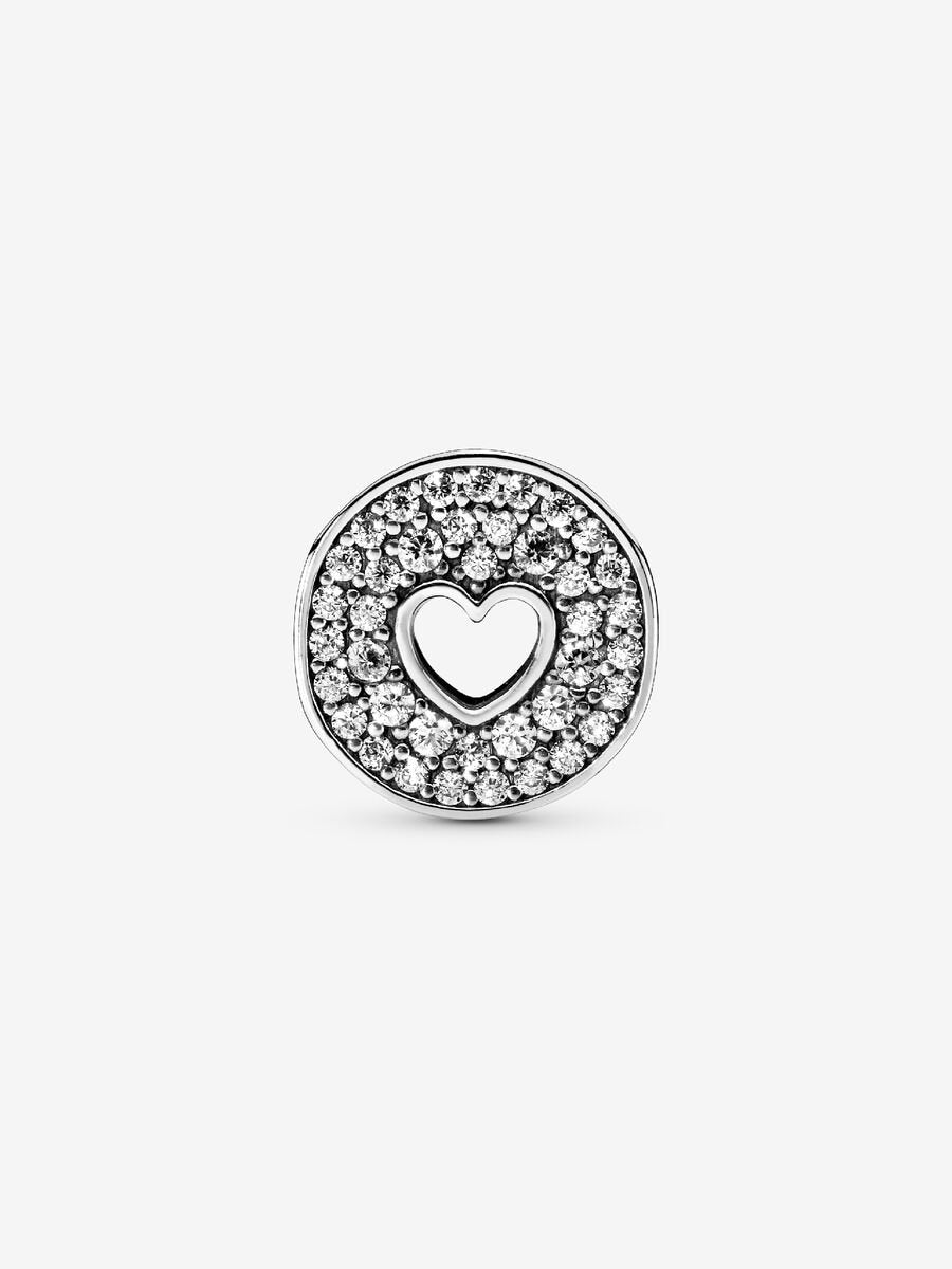 Pavé & Heart Anniversary Charm