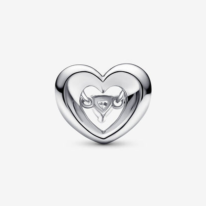 Radiant Heart & Floating Stone Charm