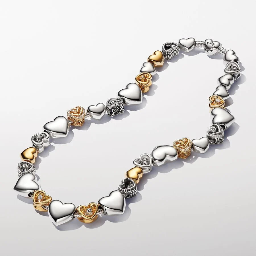 Radiant Heart & Floating Stone Charm