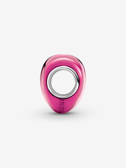 Metallic Pink Heart Charm
