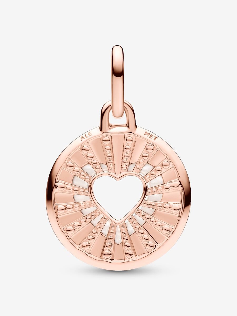 Pandora ME Hearts Medallion Charm
14k rose gold plating