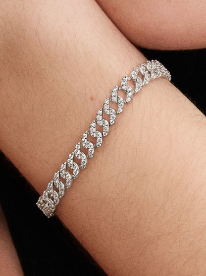 Pandora Timeless Pavé Cuban Chain Bracelet