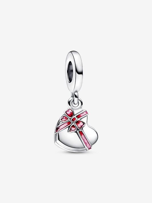 Openable Heart Chocolate Gift Box Dangle Charm
Sterling silver