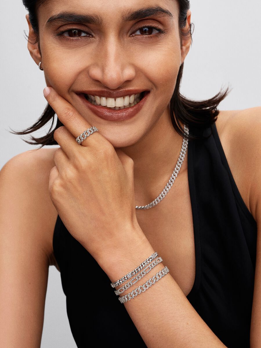 Pandora Timeless Pavé Cuban Chain Bracelet